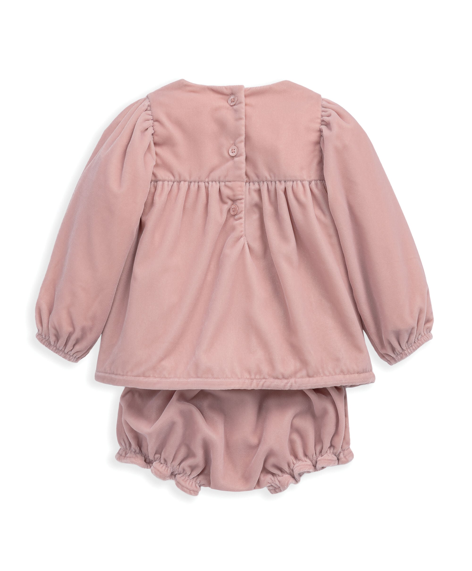 Smock Velvet Dress & Bloomers image number 3