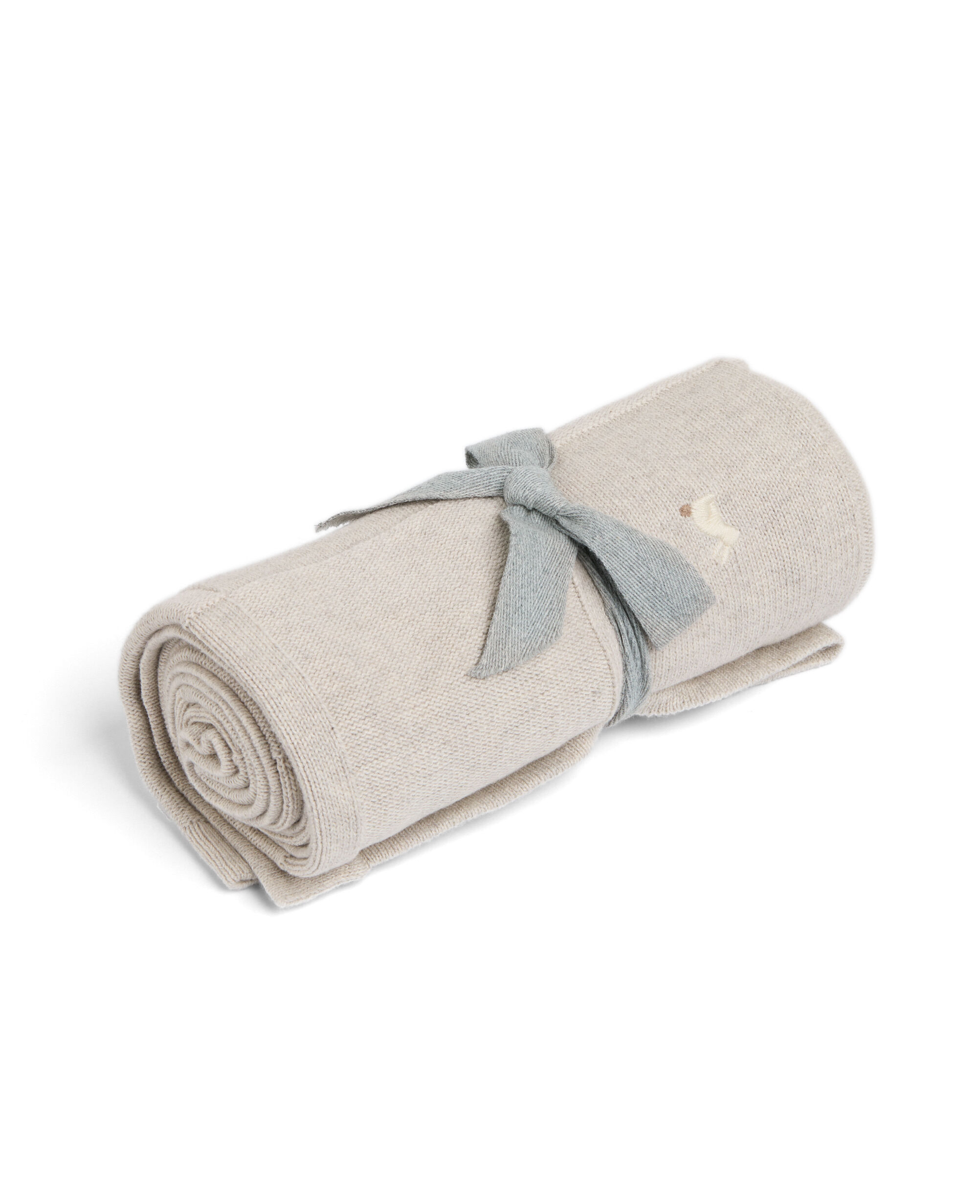 Knitted Blanket - Bunny Grey