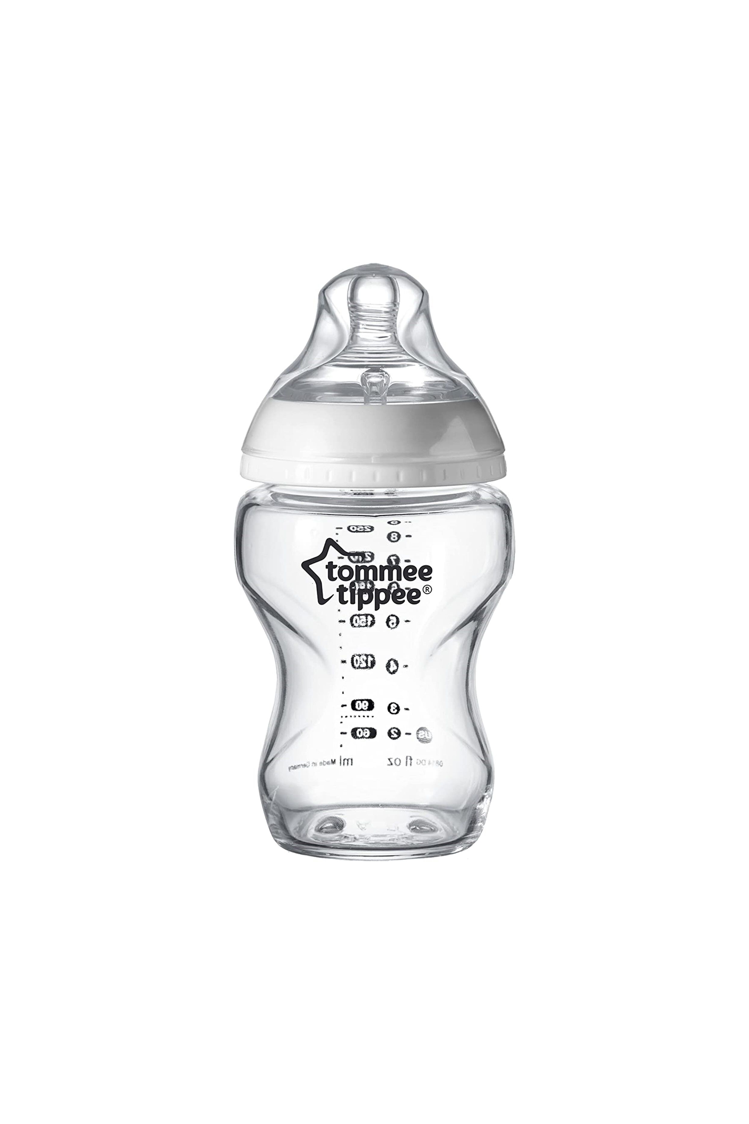 Tommee Tippee 1X 250ML Glass Bottle