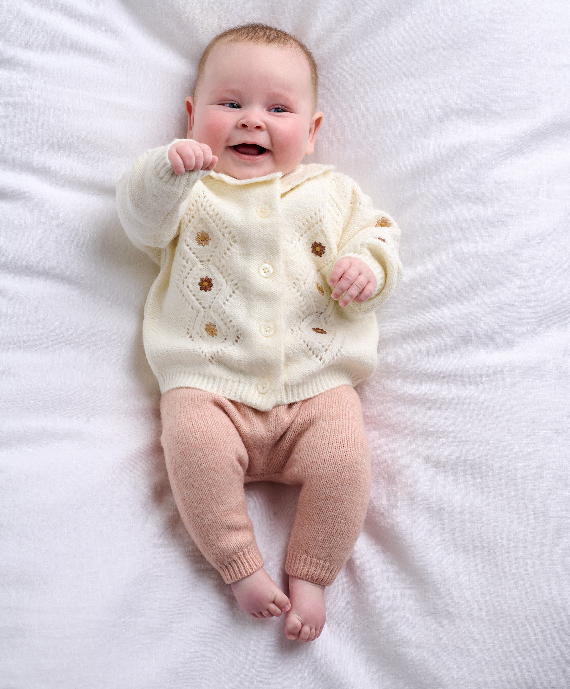2pc Emb Knit Cardi & Legging Set image number 1