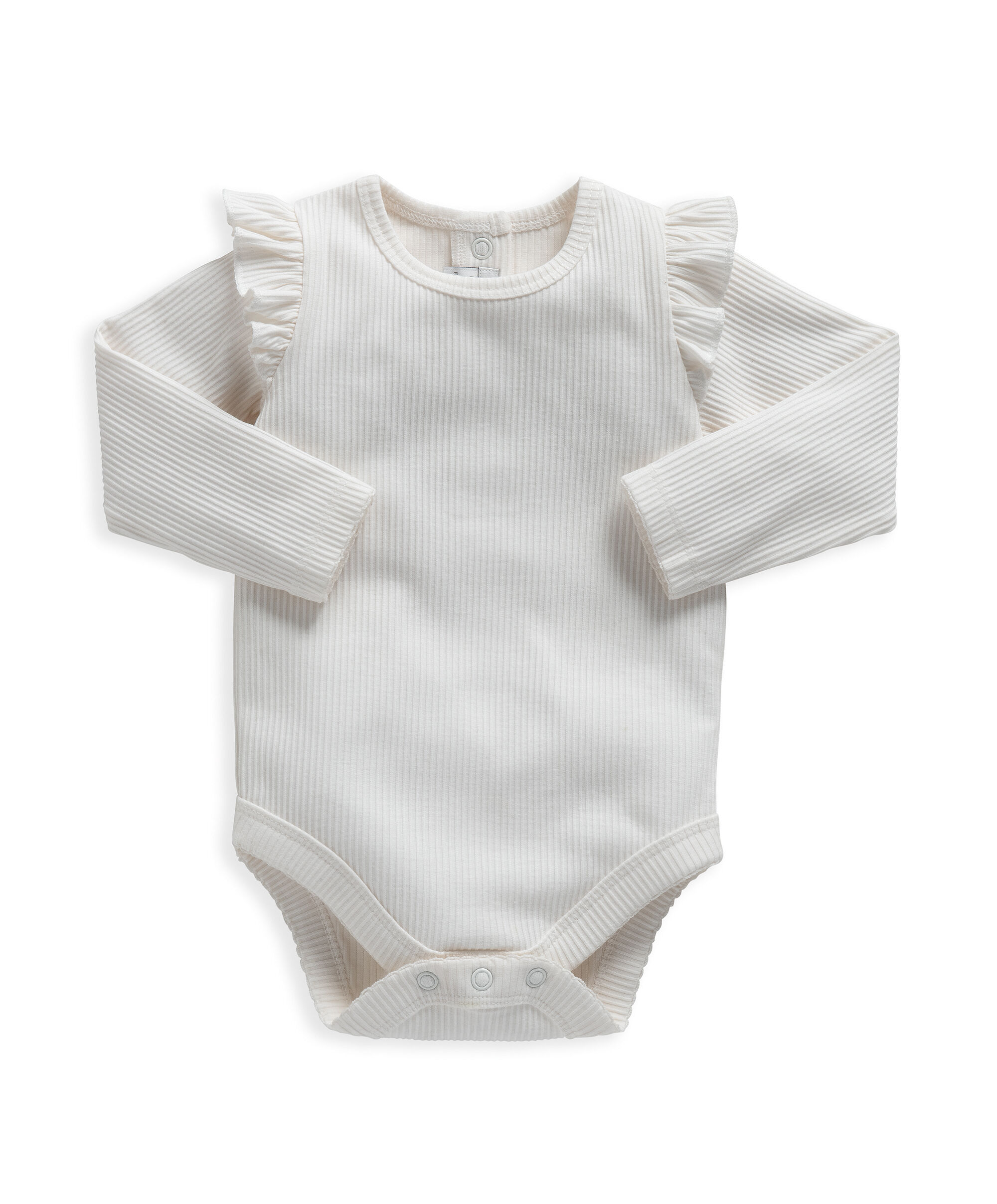 Off White Frill Bodysuit image number 1