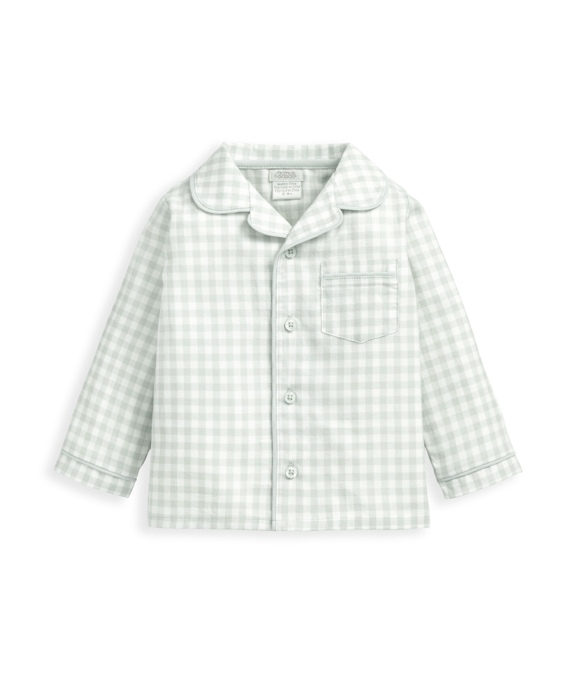 Blue Check Woven Pyjamas image number 3