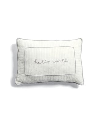 Welcome To The World Cushion - White