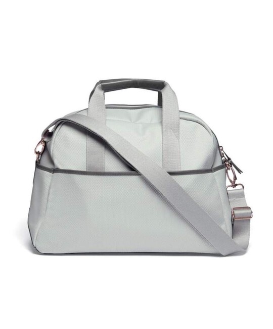 Bowling Style Changing Bag with Bottle Holder - Grey/Champange image number 2