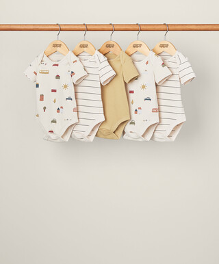 Mamas & Papas Transport Short-Sleeved Bodysuits
