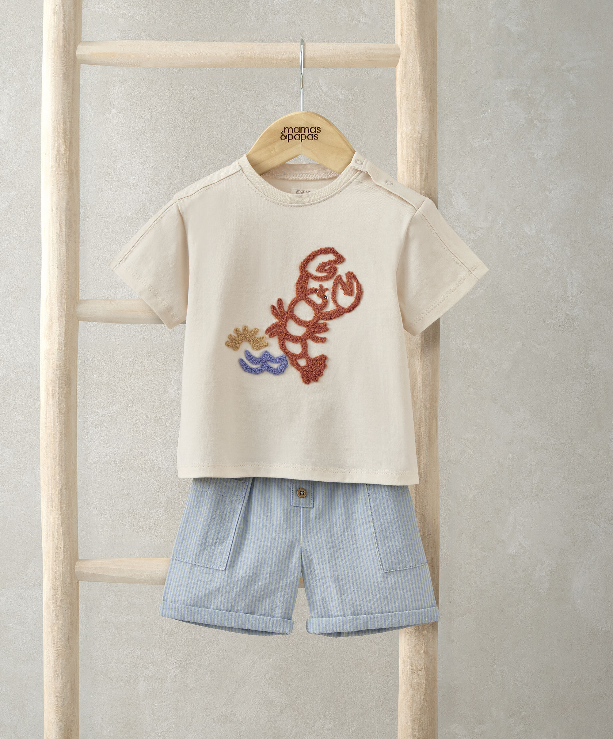 Lobster T-Shirt & Shorts Outfit Set