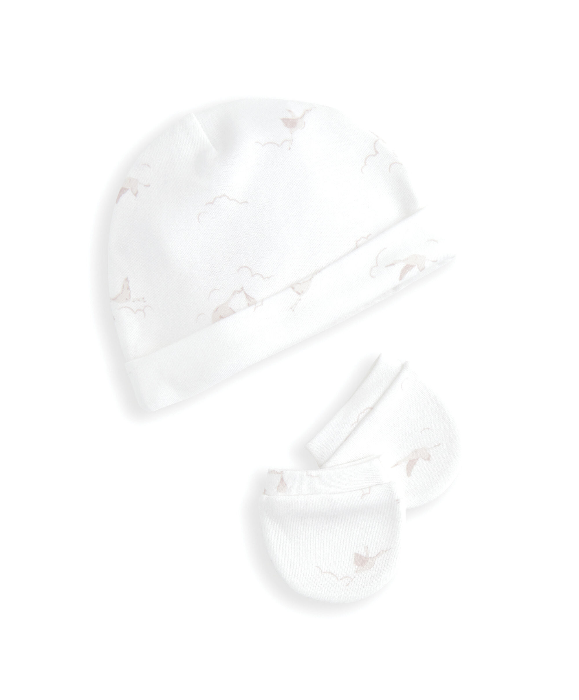 Stork Baby Hats & Mitts Set - Premature image number 2