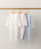 Dancing On Ice Sleepsuits (Set of 3) - Pink image number 1