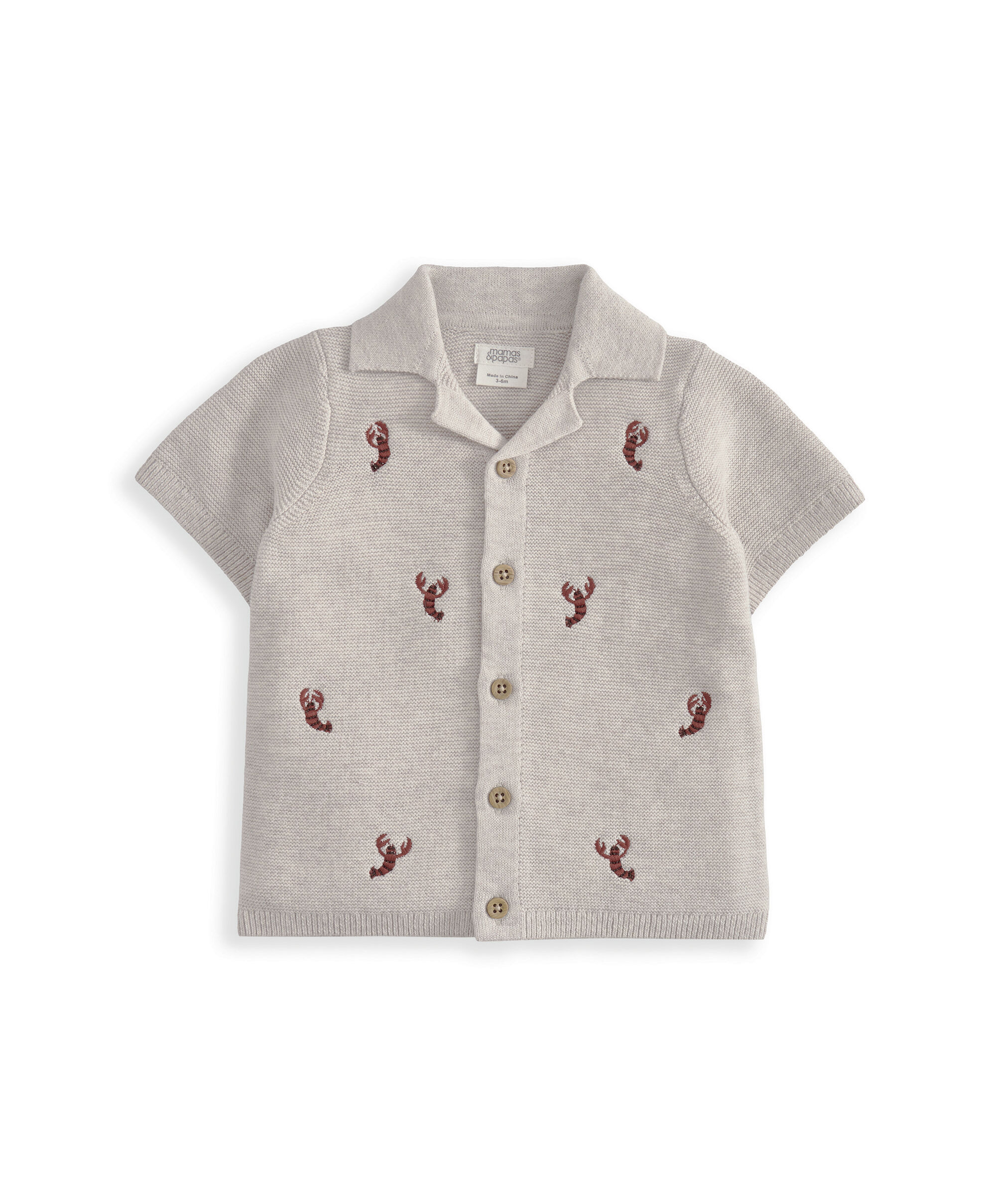 Knitted Lobster Shirt & Shorts image number 3