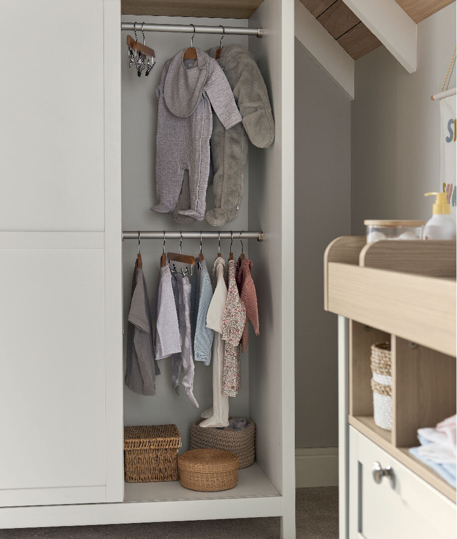 Harwell Wardrobe White/Oak image number 5