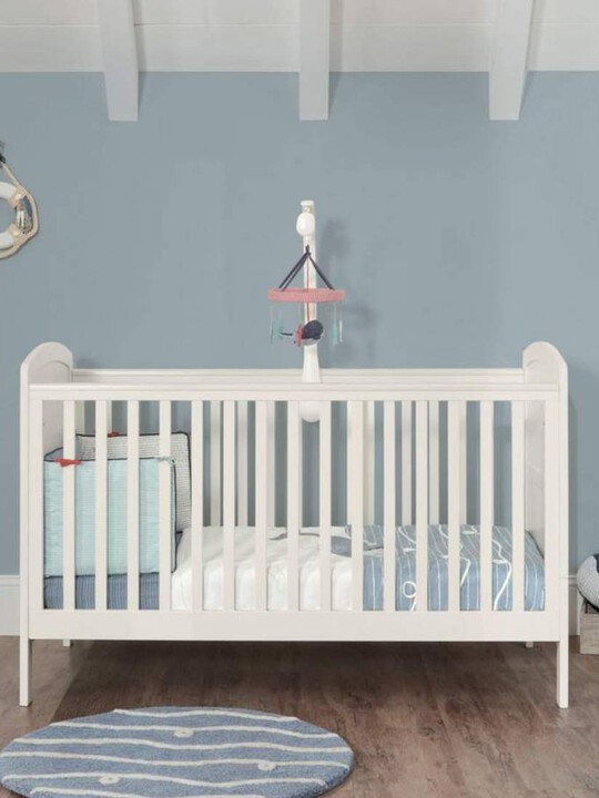 Dover Adjustable Cot to Toddler Bed White
