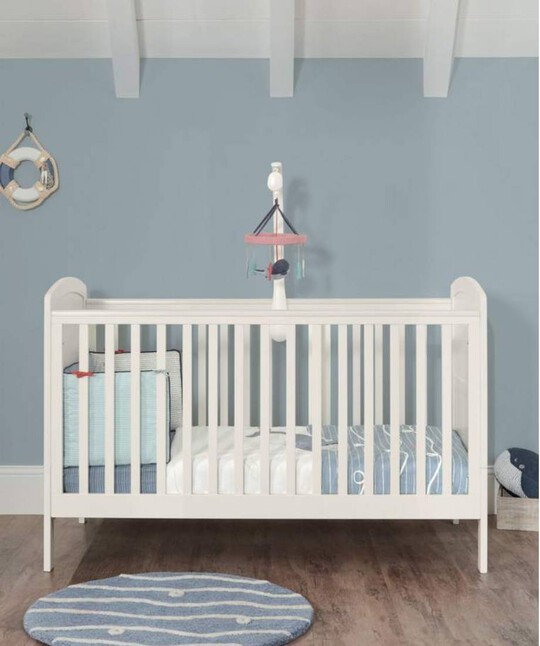 Dover Adjustable Cot to Toddler Bed - White image number 4