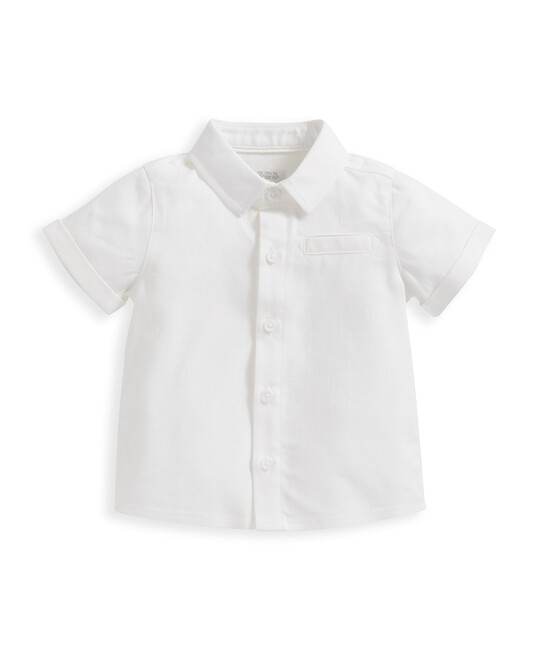 White Short Sleeve Shirt image number 2