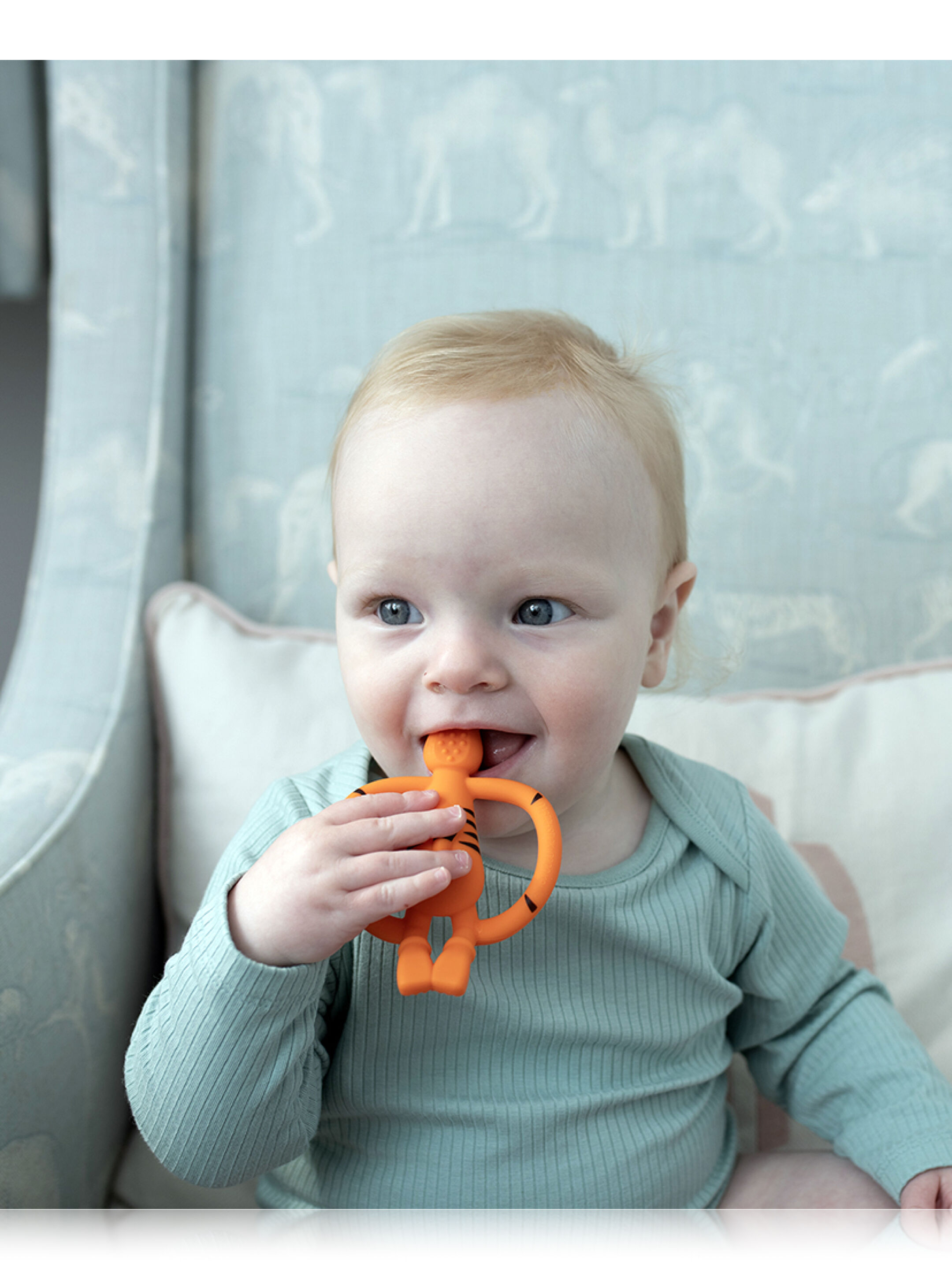 Matchstick Monkey Animal Teether - Tiger