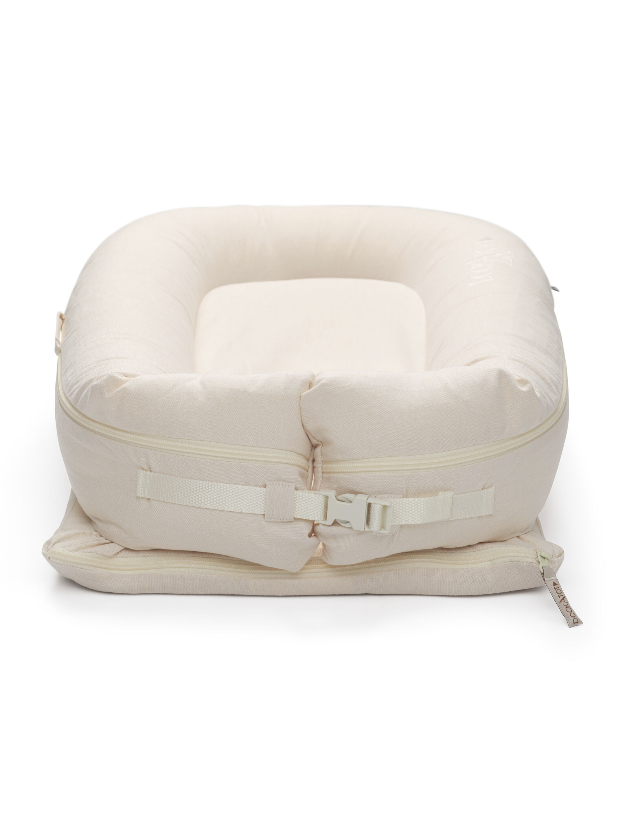 Dockatot Deluxe+ Baby Pod Sand Chambray image number 2