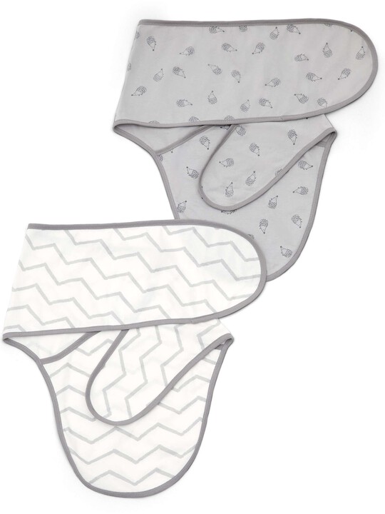 Swaddle Wraps  (pack of 2) - Grey image number 1