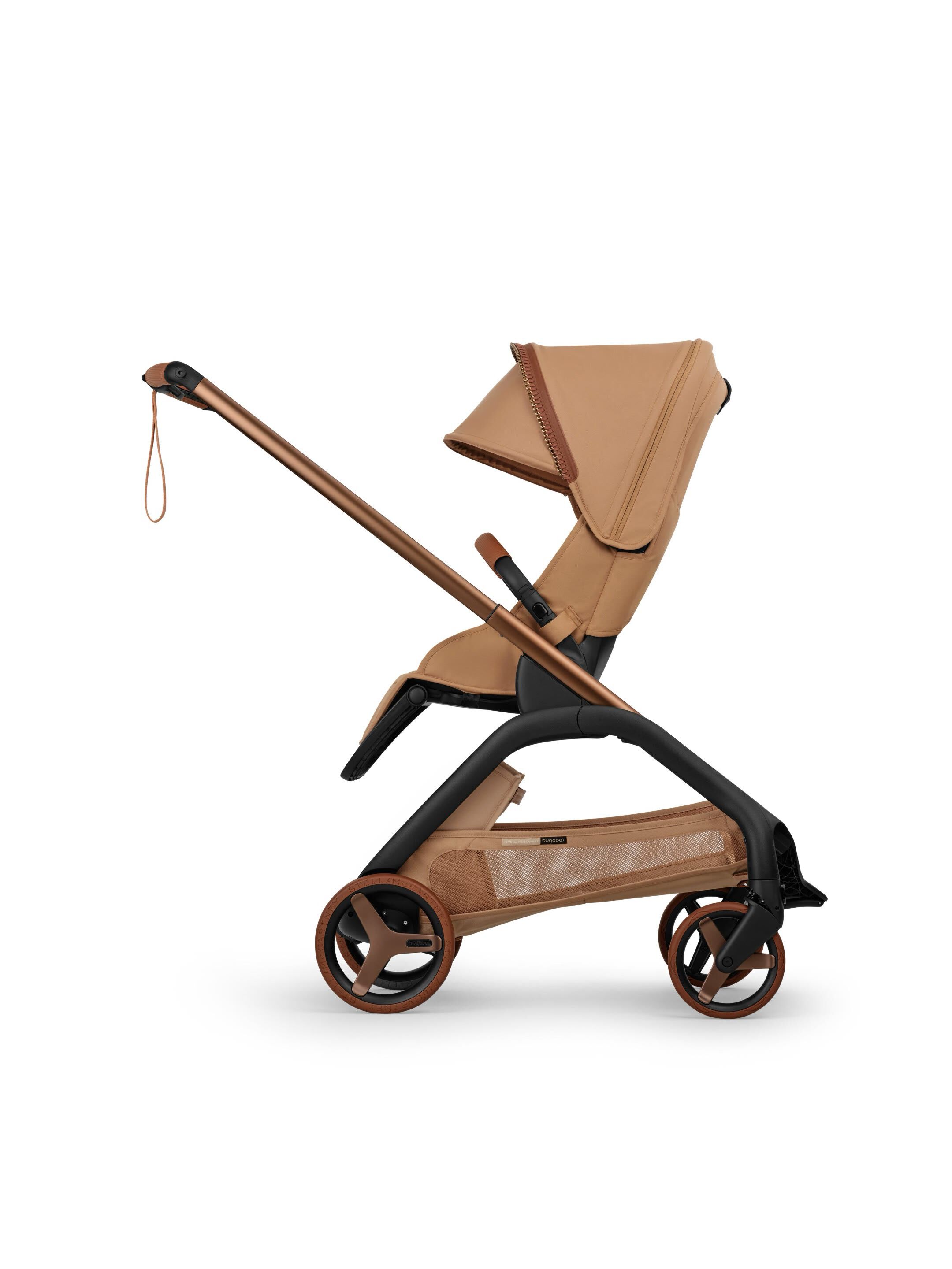 Bugaboo X StellaMcCartney Dragonfly Plus seat/bassinet complete ME Tobacco Brown image number 4