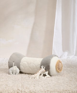 Welcome to the World Elephant Tummy Time Roll - Grey