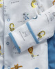 Animal Alphabet Jersey Cotton Sleepsuits 3 Pack image number 2