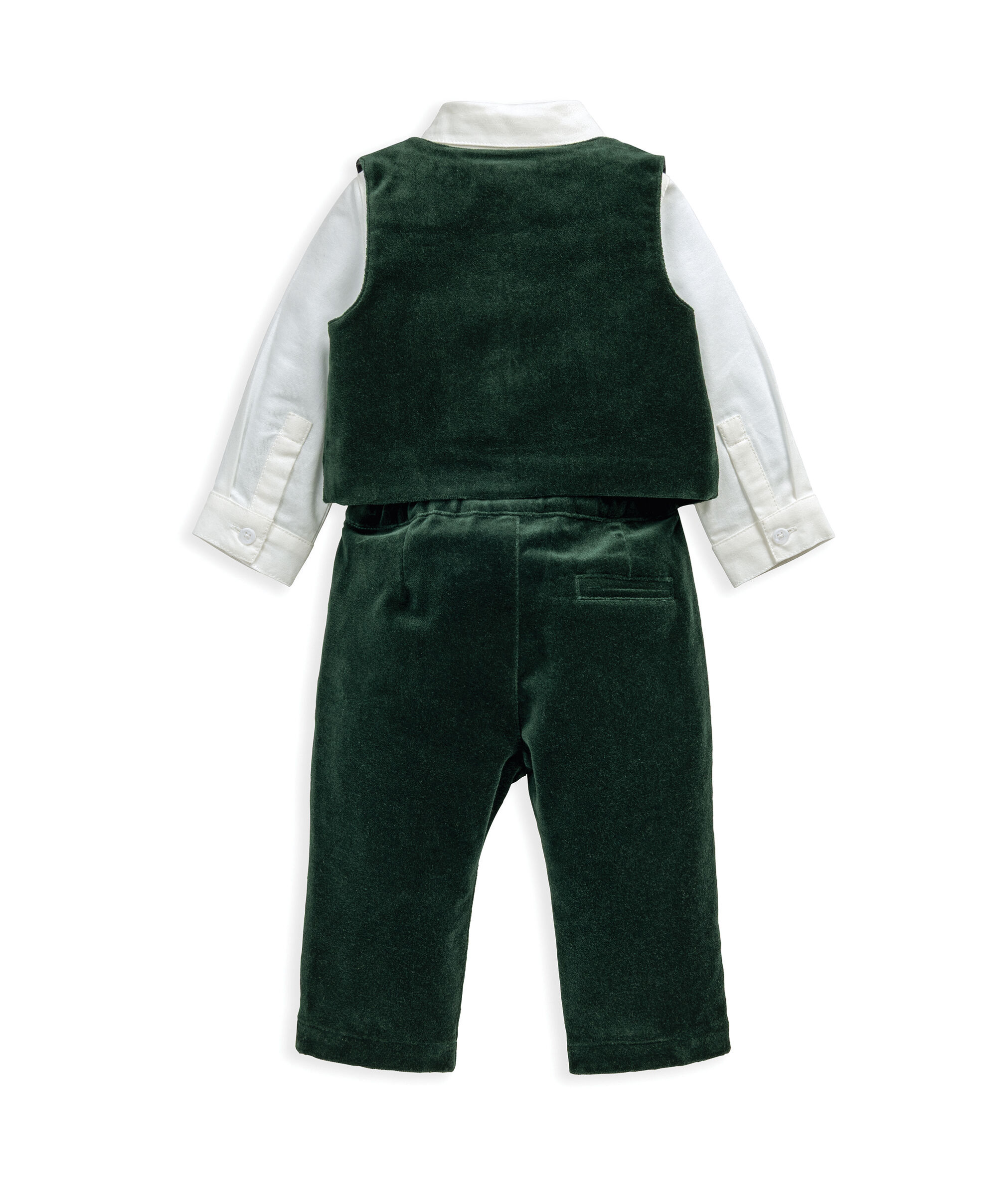 Green Velour 3 Piece Suit image number 3
