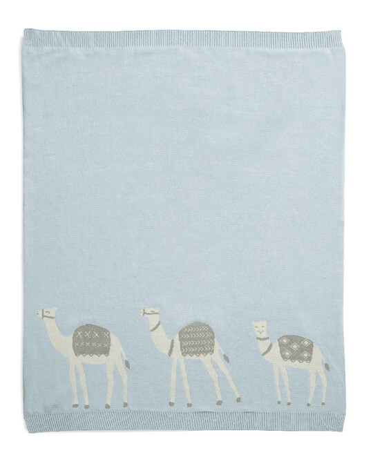 Muslin Blanket - Camel Blue image number 1