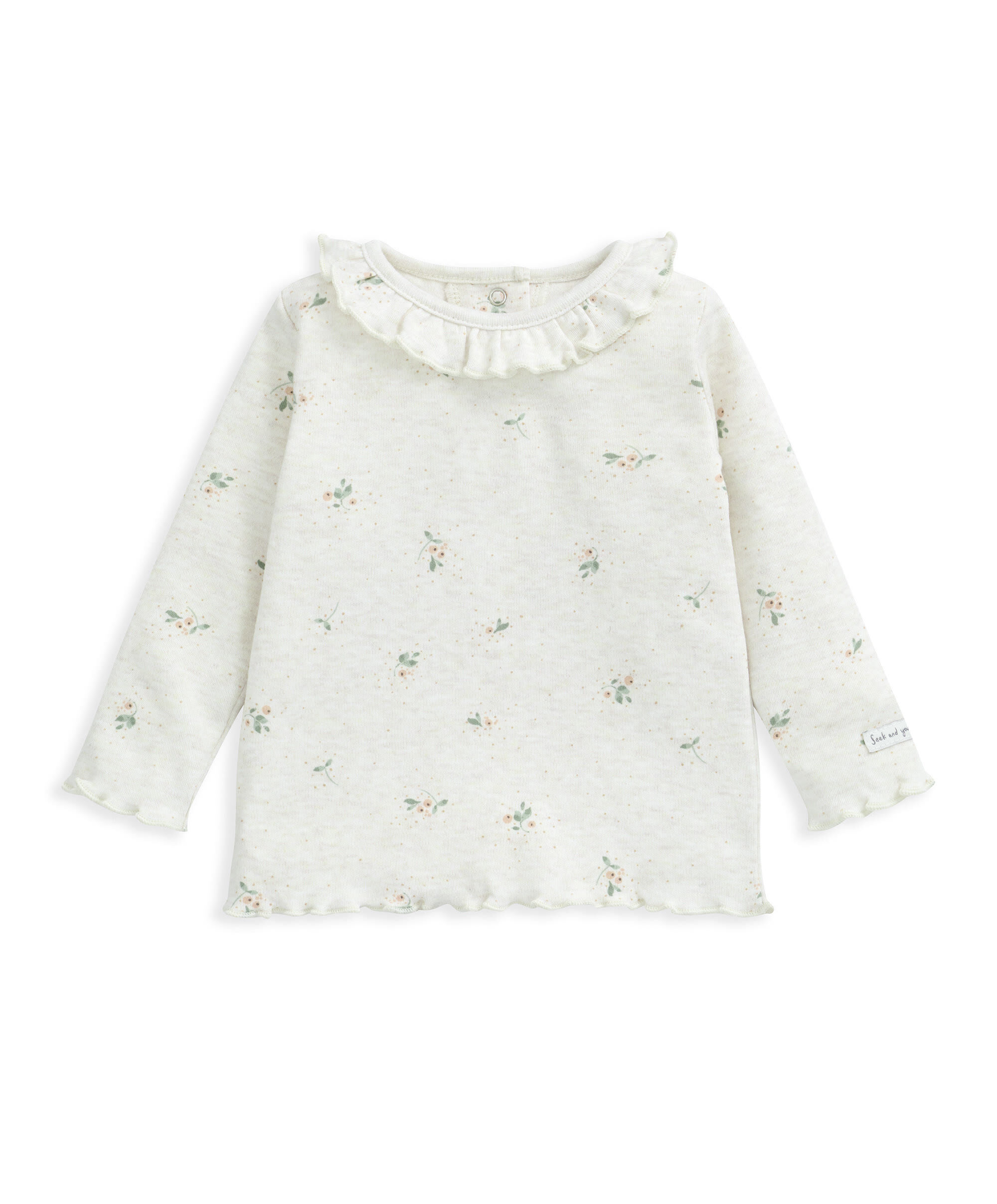 Ditsy Print Long Sleeve T-Shirt image number 2