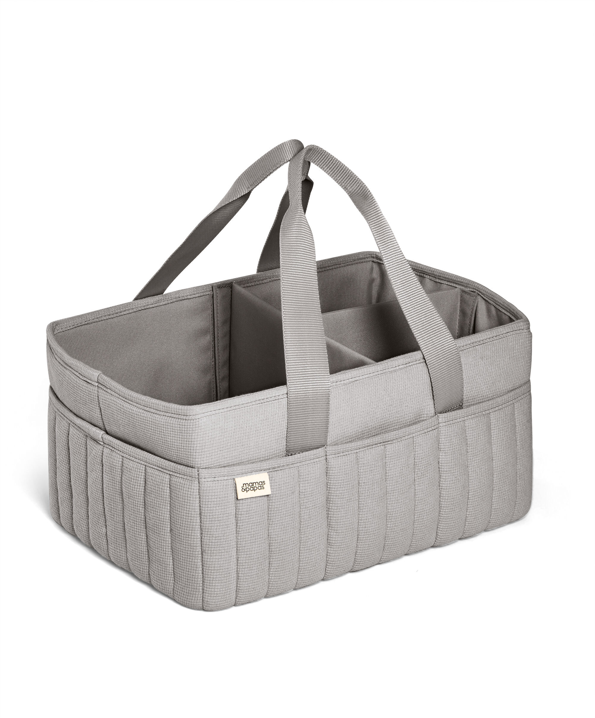 Nappy Caddy - Soft Grey Waffle