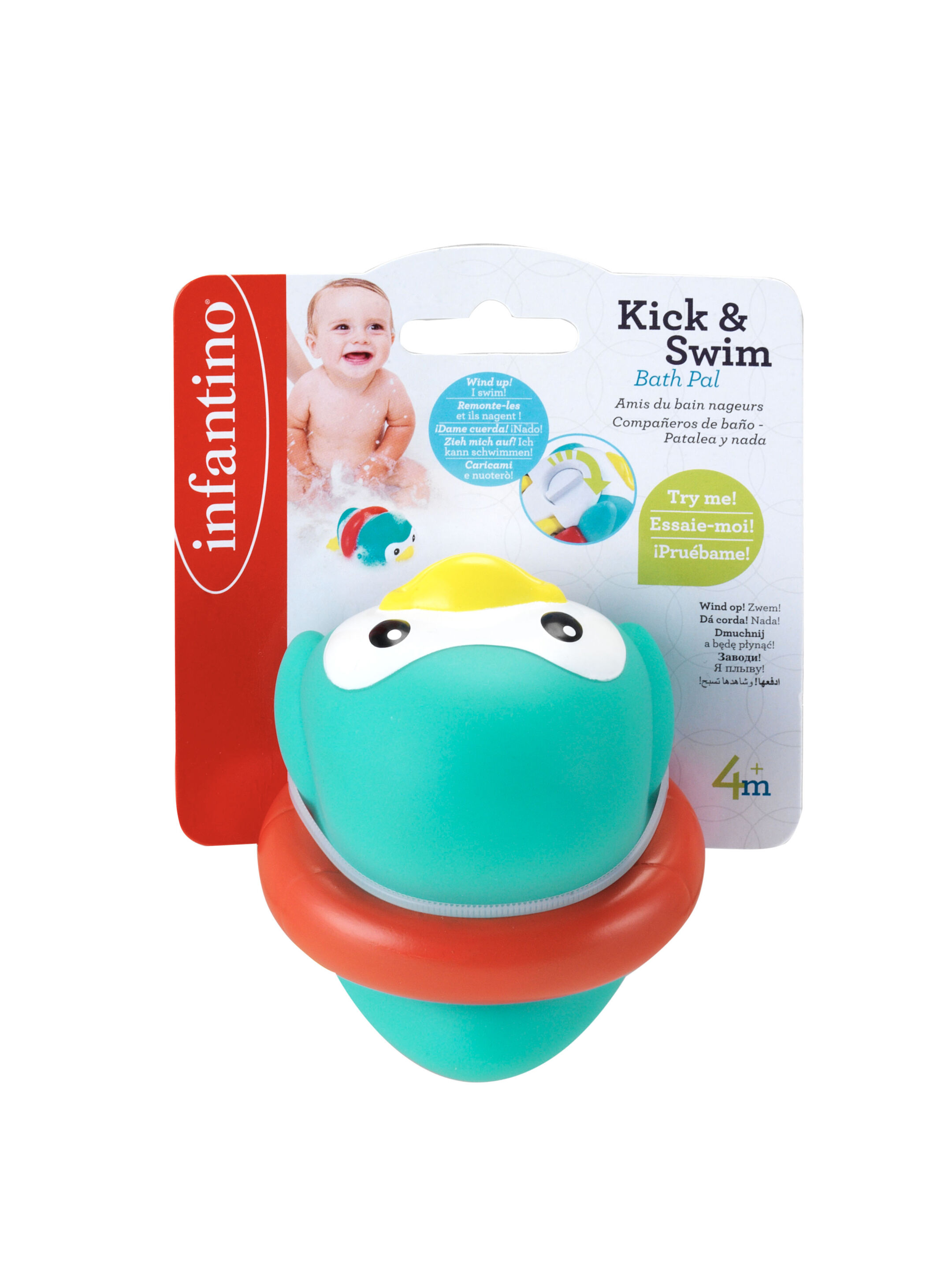 Infantino Kick & Swim Bath Pals - Penguin