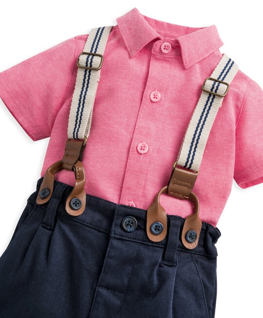 Piece Shirt, Shorts Braces Set - Main Image