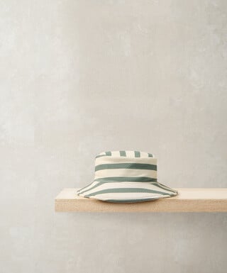 Stripe Bucket Swim Hat