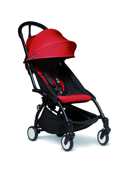 YOYO2 Stroller Black Frame with Red 6+ Color Pack image number 1