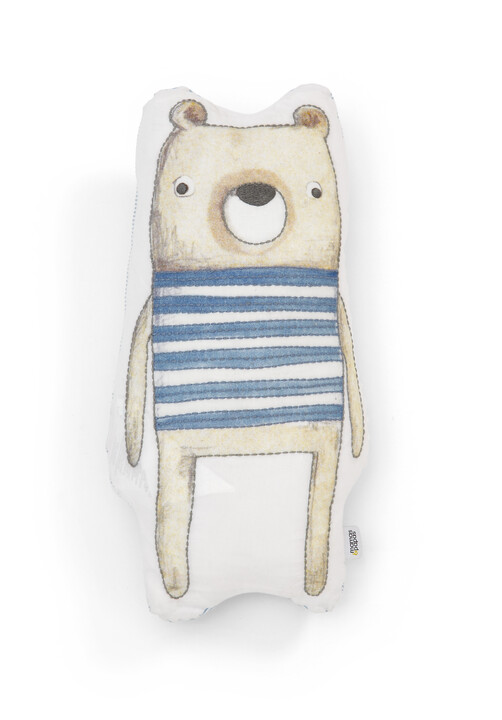 Little Forest Bear Cushion - Blue image number 1