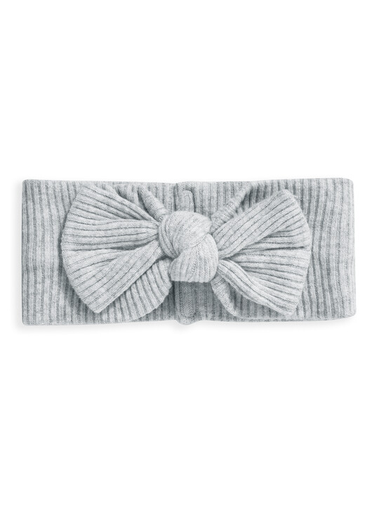 Grey Jersey Ribbon Headband image number 1