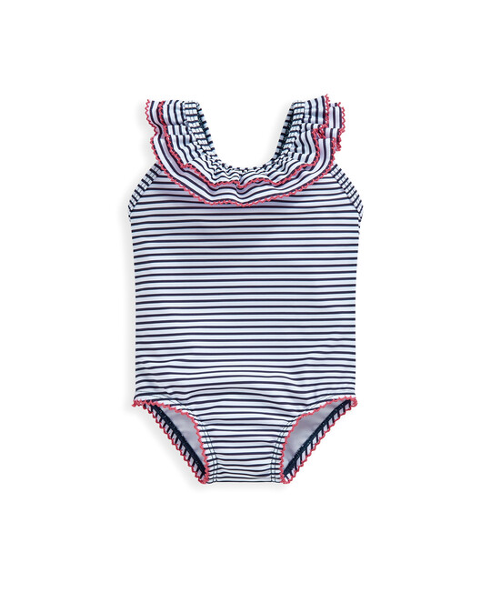Stripe Frill Swimsuit image number 2
