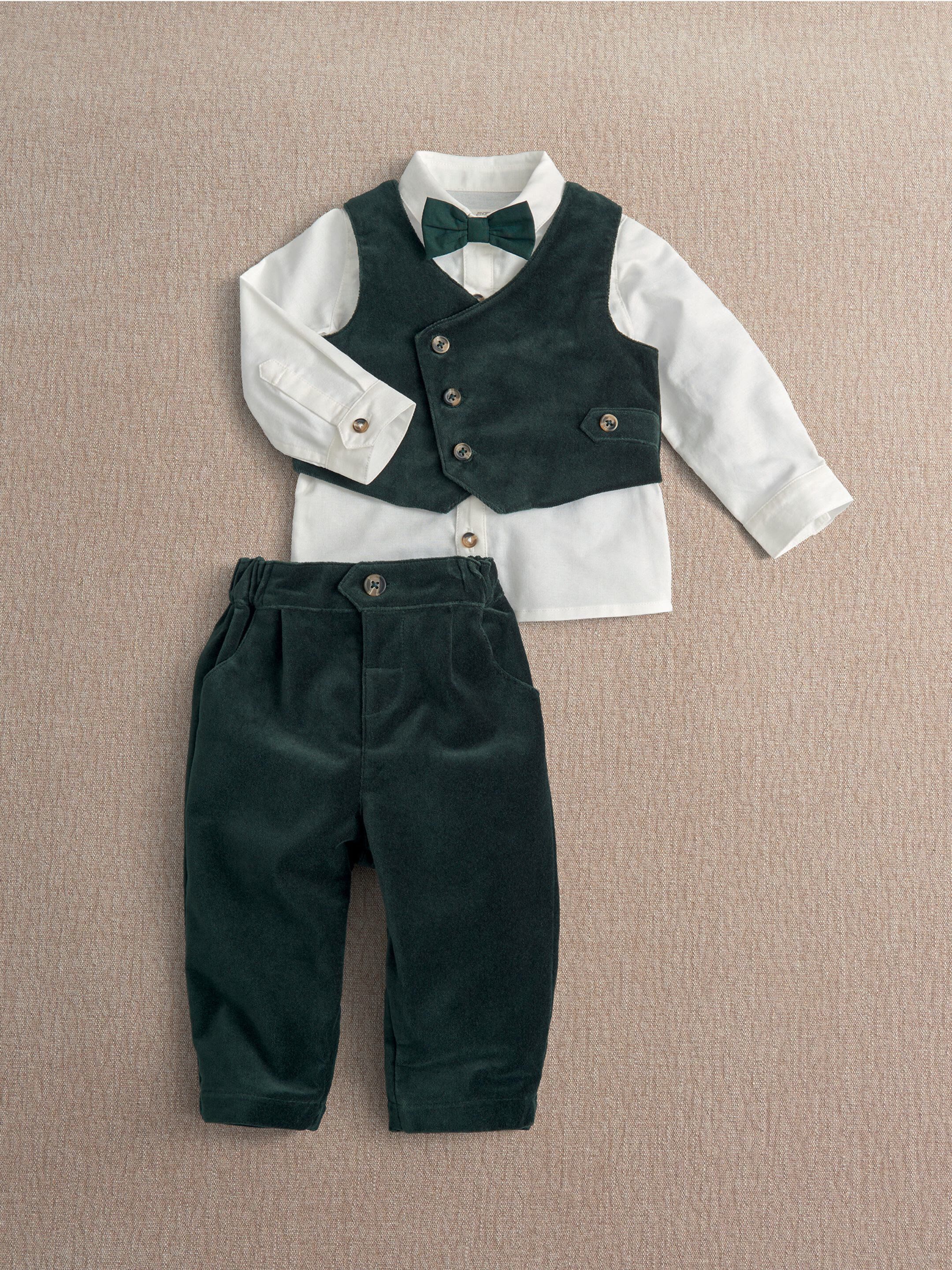 4-Piece Green Velvet Suit image number 2