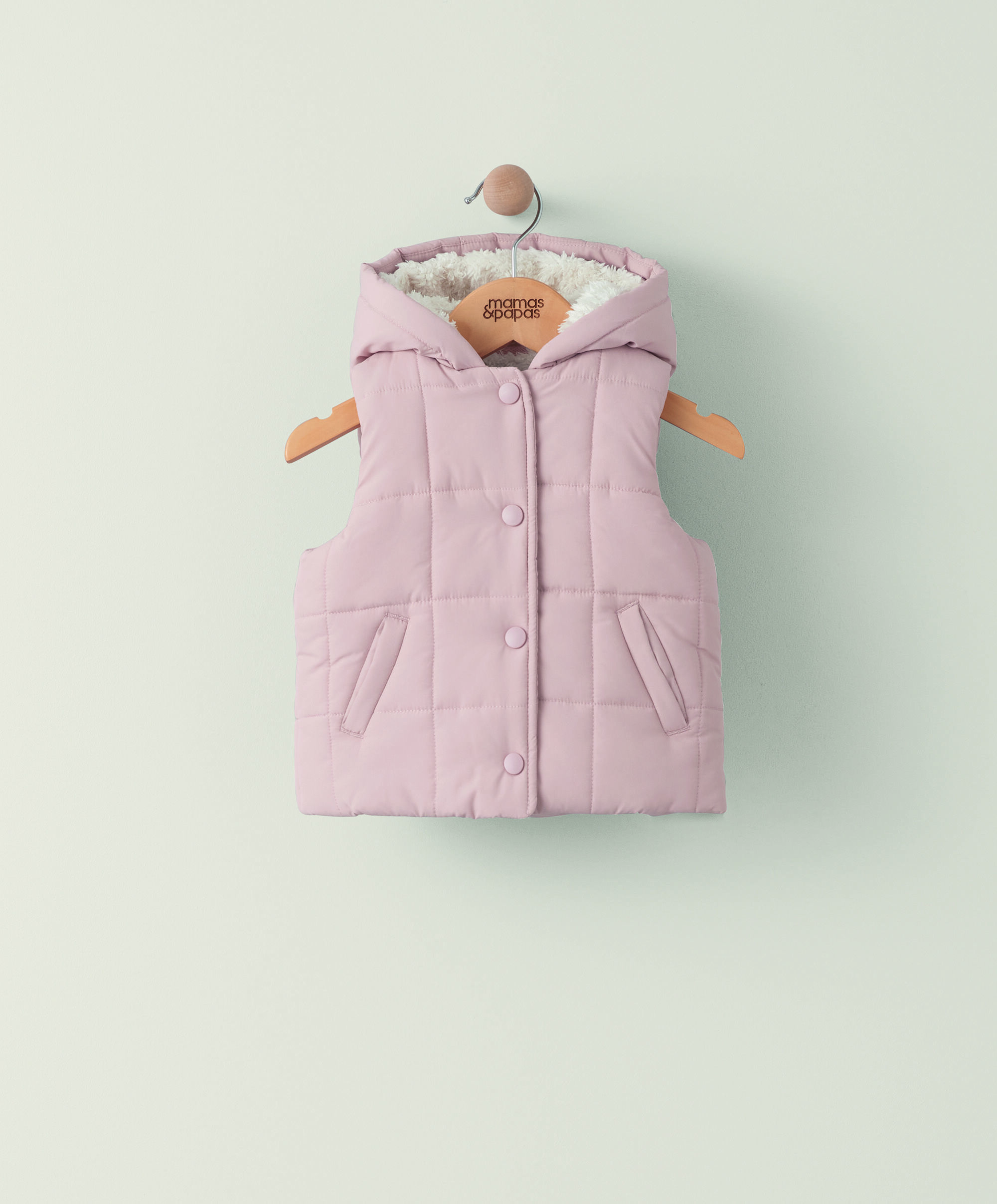 Pink Hooded Gilet image number 1