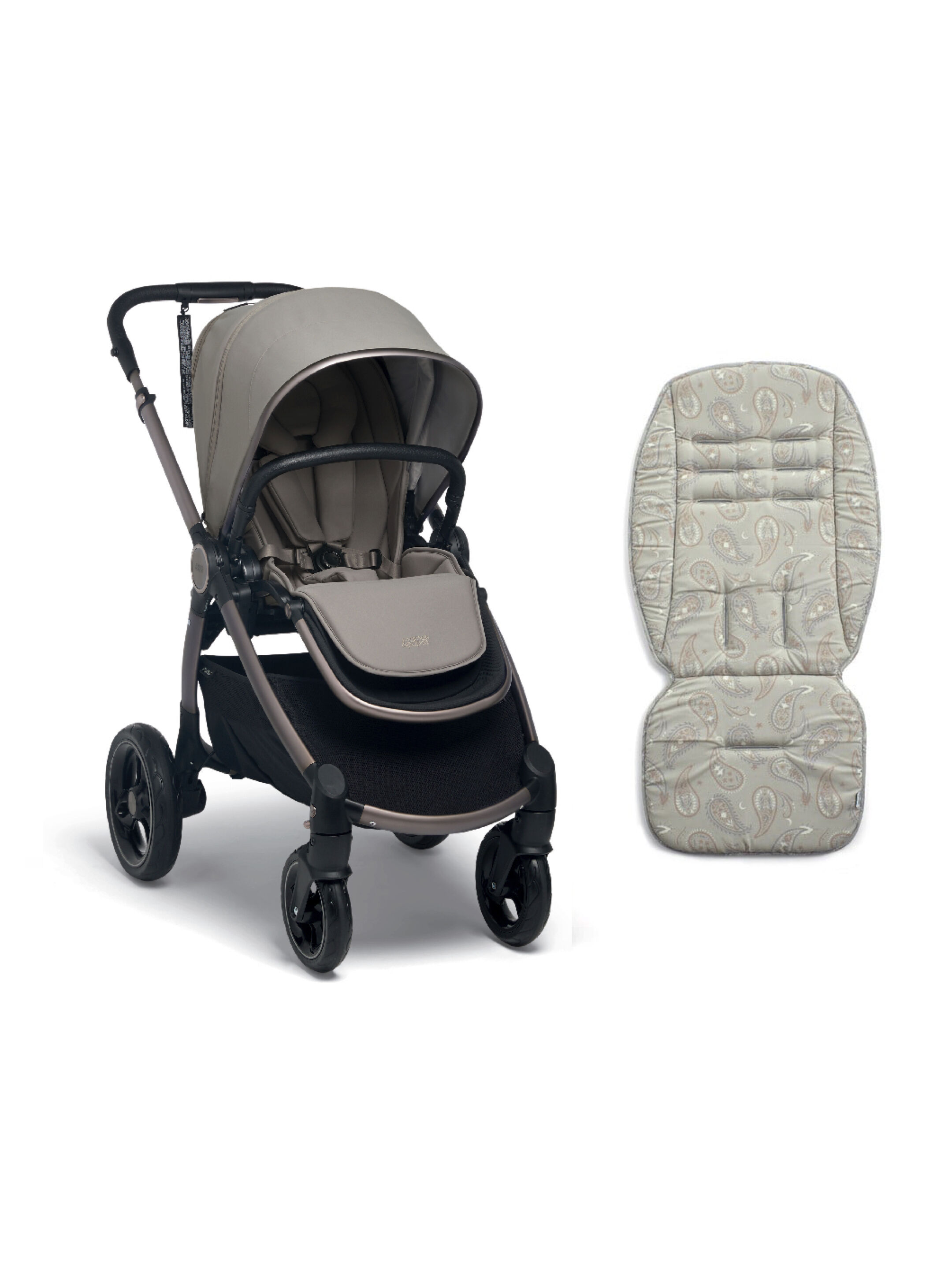 Ocarro Studio Pushchair with Paisley Crescent Memory Foam Liner image number 1