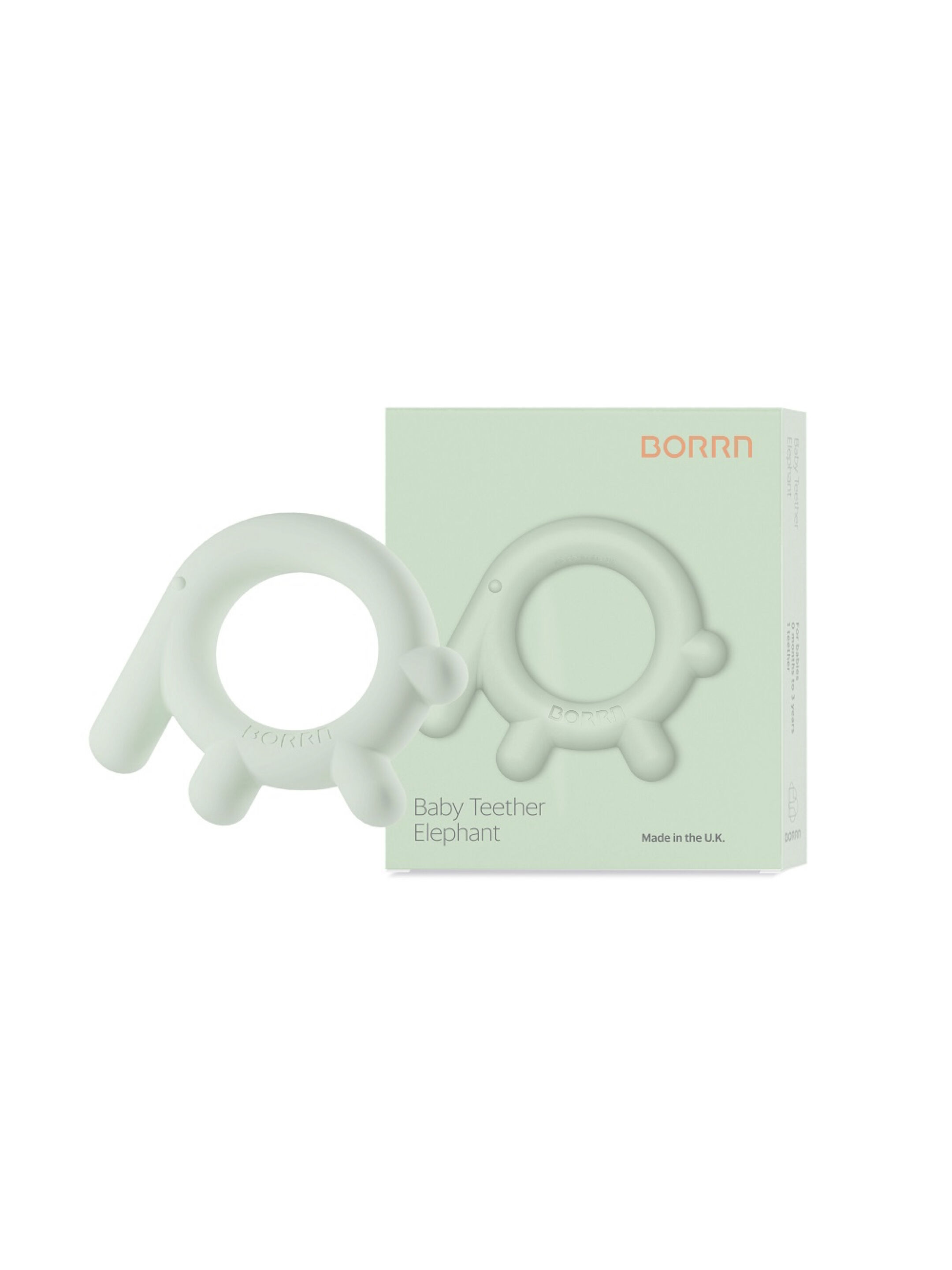 BORRN Silicone BPA Free, Non Toxic Teether - Elephant image number 1
