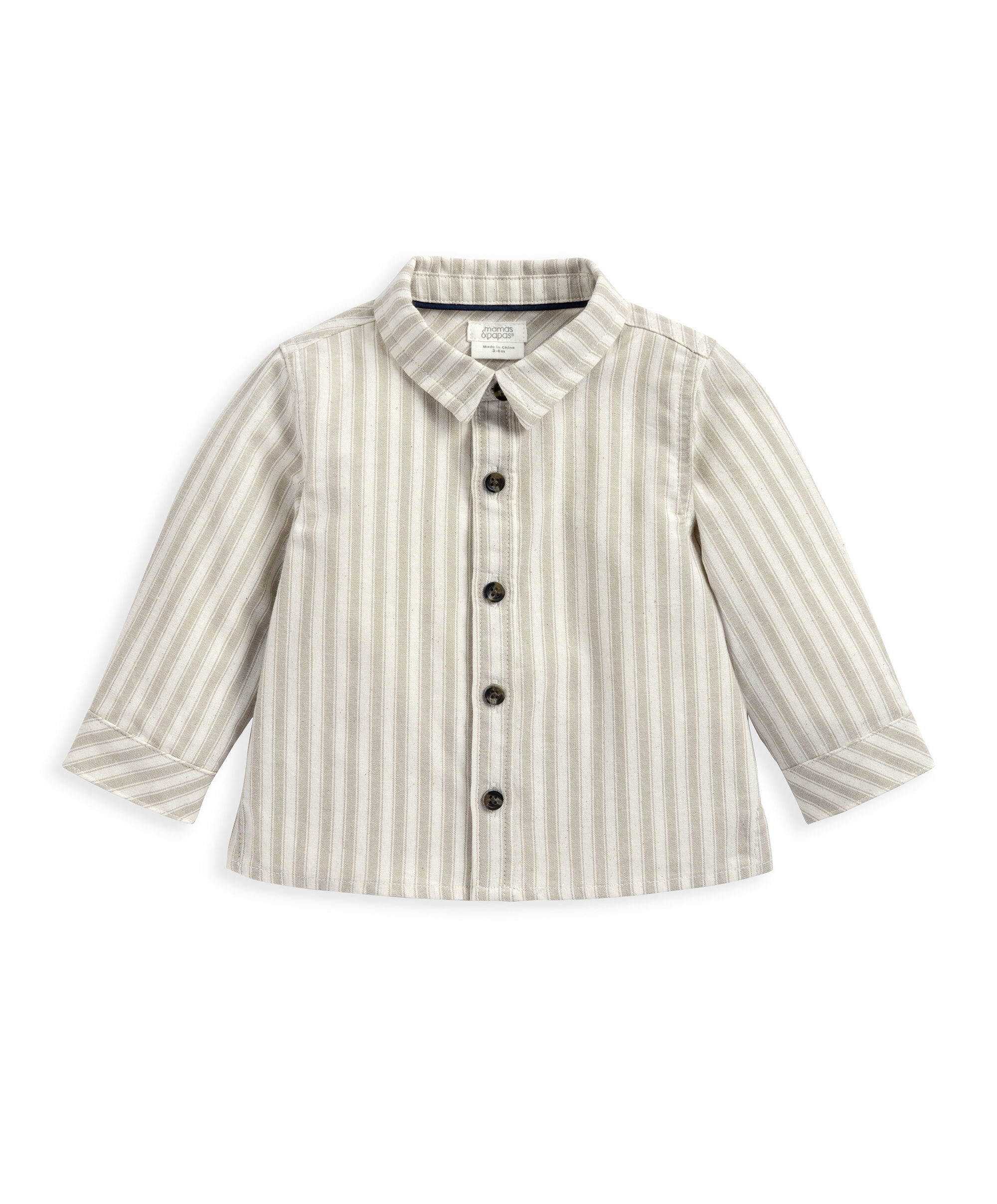 Stripped Long Sleep Shirt image number 2