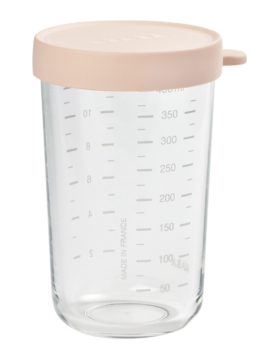 Beaba Conservation Jar Glass 400ml Pink image number 2