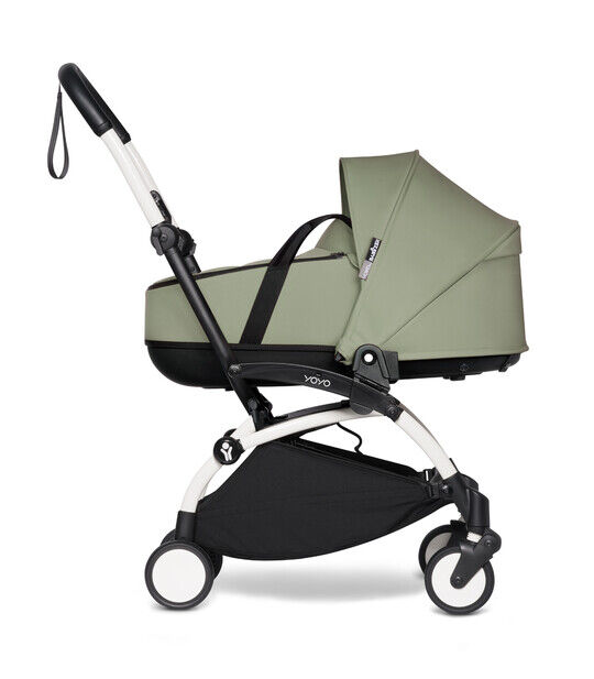 YOYO2 Stroller White Frame with Olive Bassinet image number 3