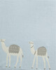 Knitted Blanket (70x90cm) - Blue Camel image number 2