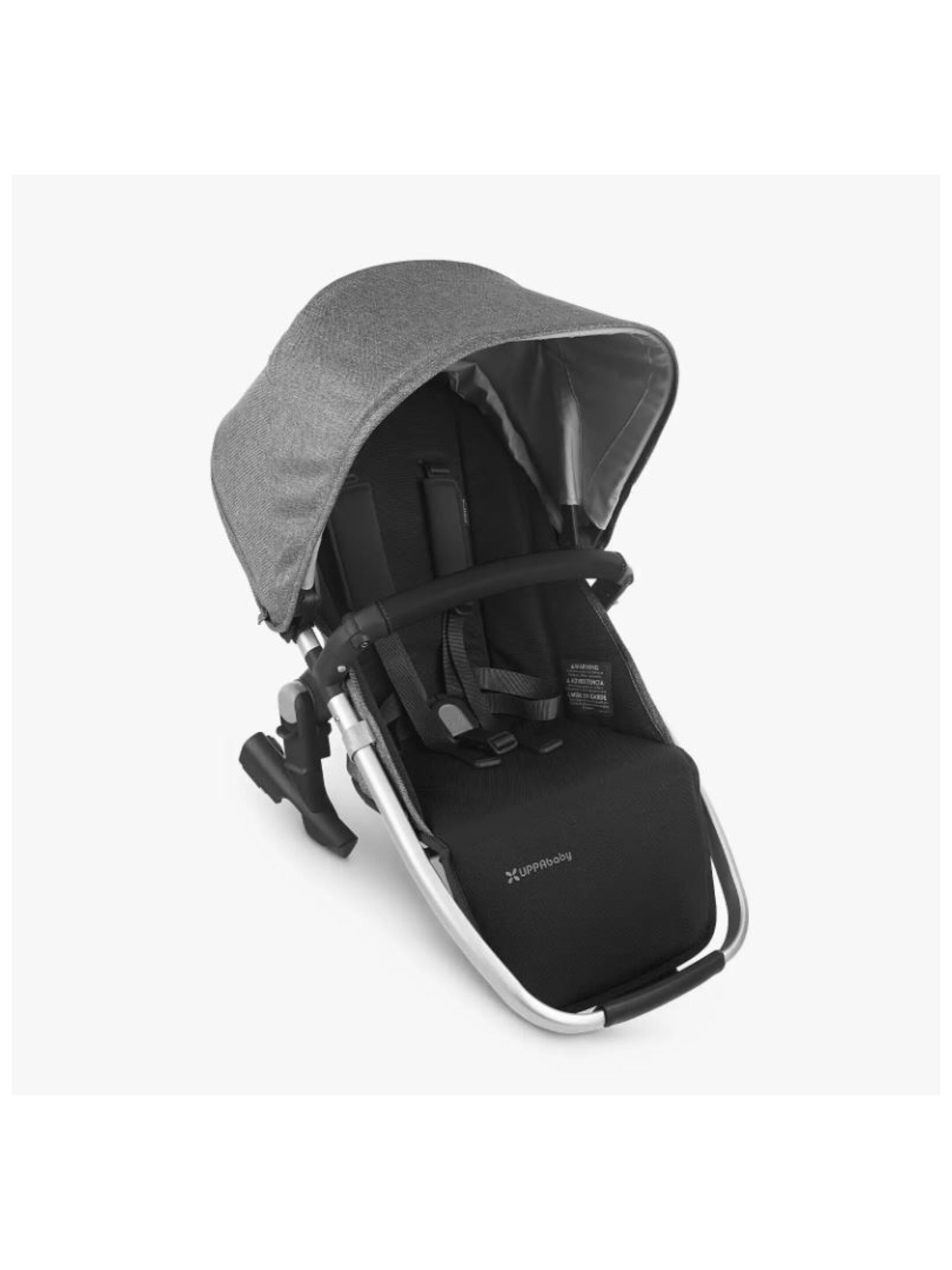Uppababy - RumbleSeat V2 - Jordan (Charcoal melange/silver/saddle leather) image number 1