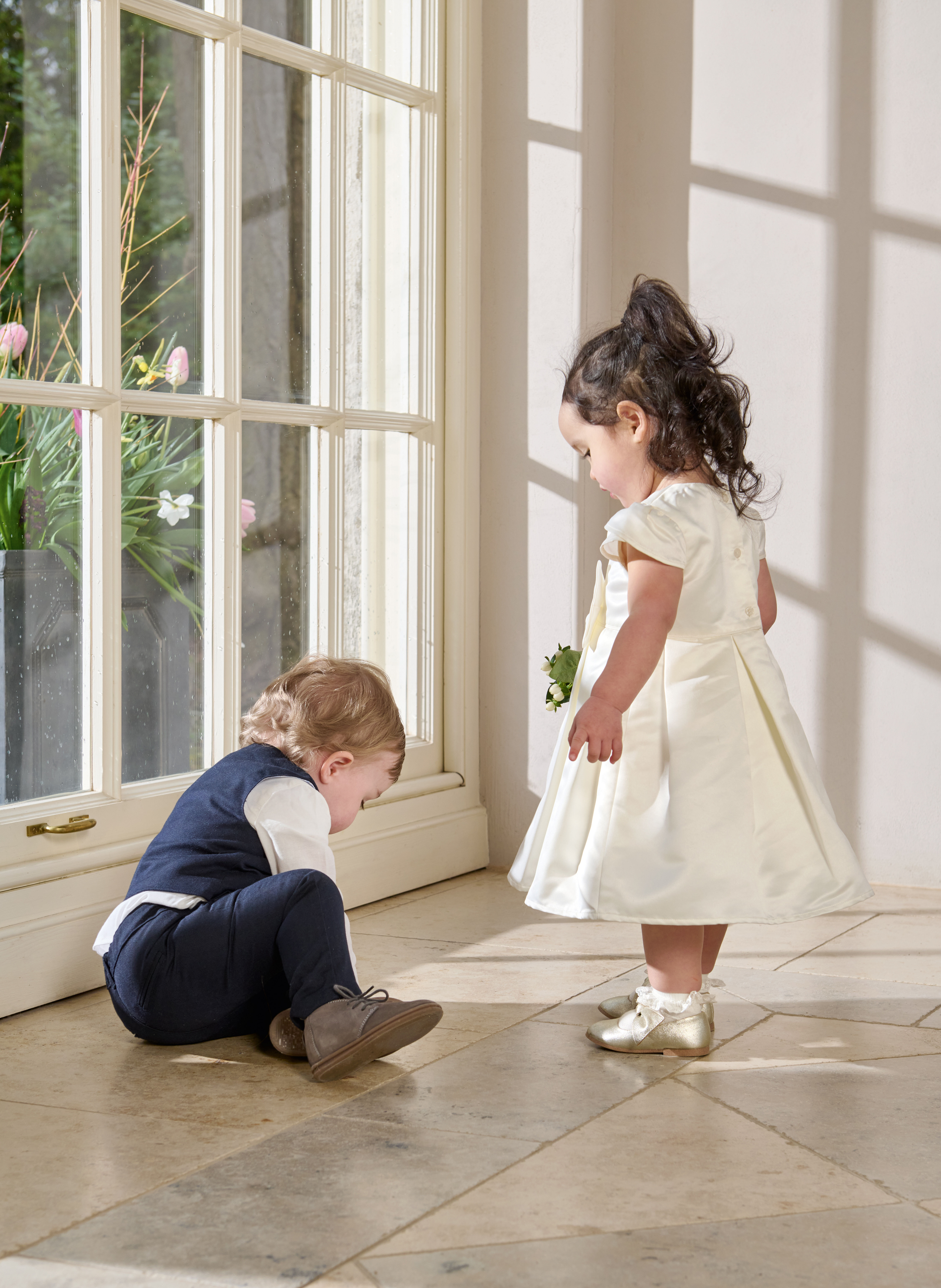 4 Piece Navy Suit with knit tie image number 4