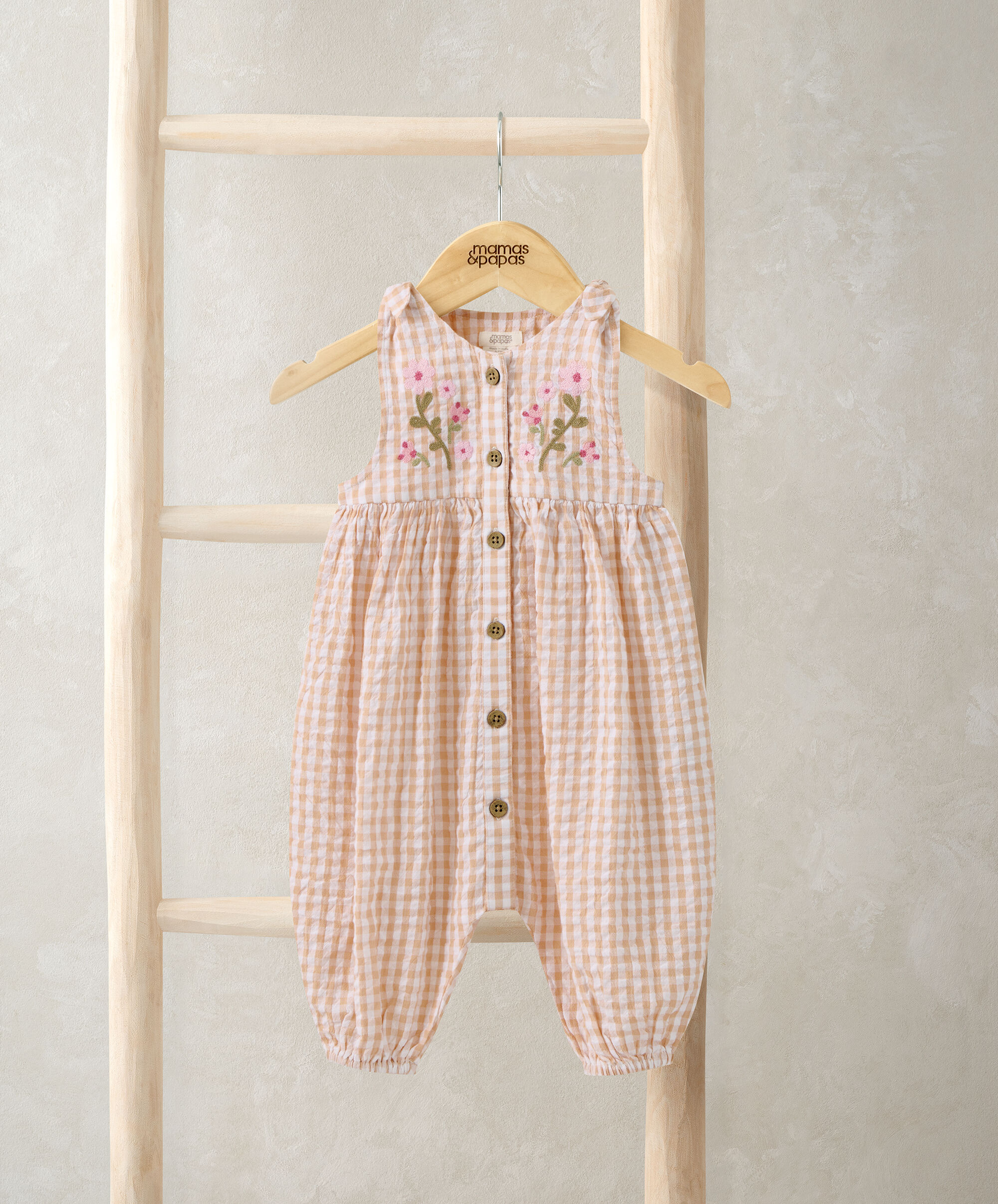 Gingham Dungarees 