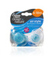 Tommee Tippee Closer to Nature Air Style Soothers 6-18 months (2 Pack) - Light Blue image number 2