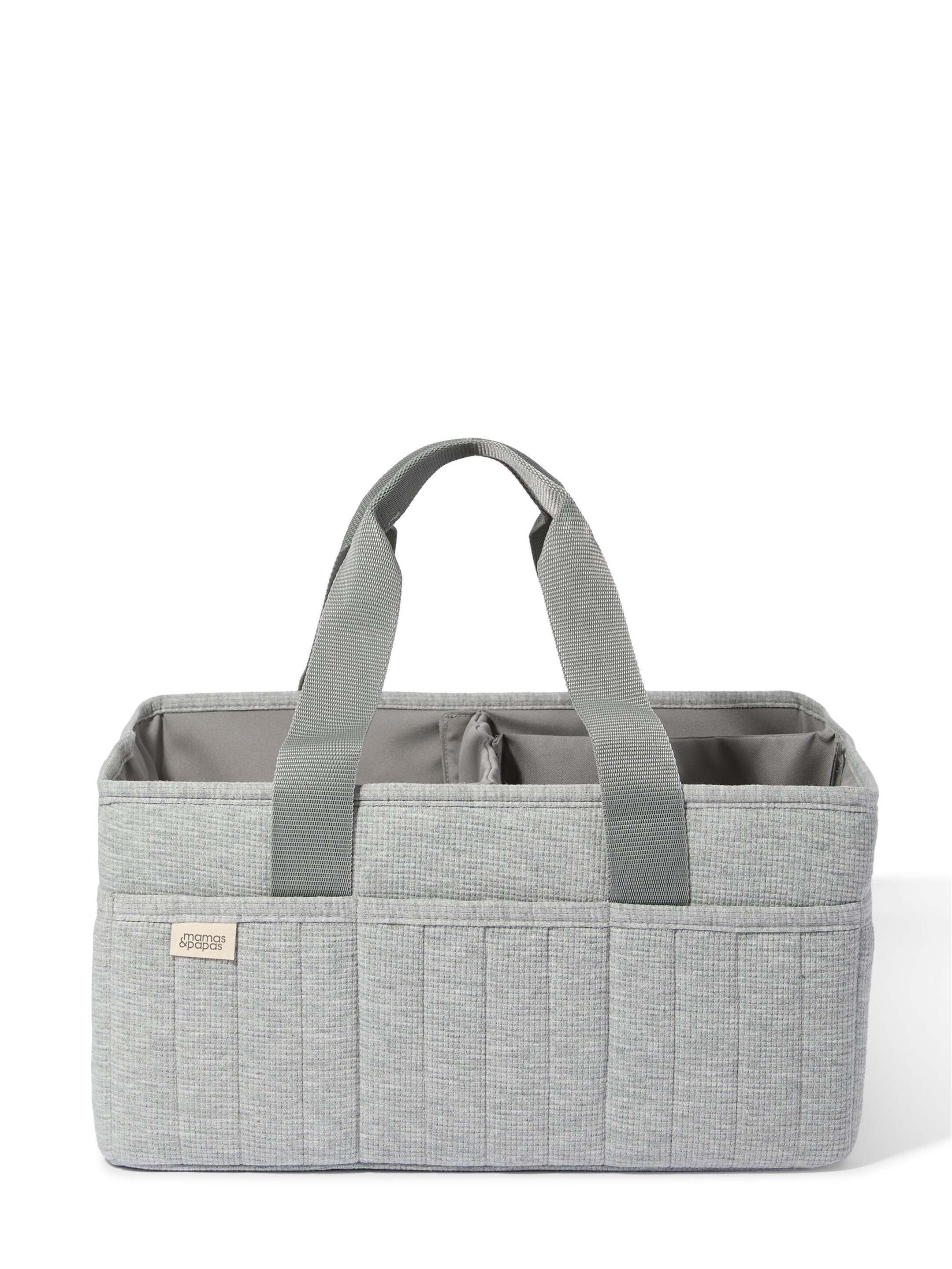 Nappy Caddy 6 Piece Bundle with 3 piece Organic Sleepsuit - Grey Waffle image number 4