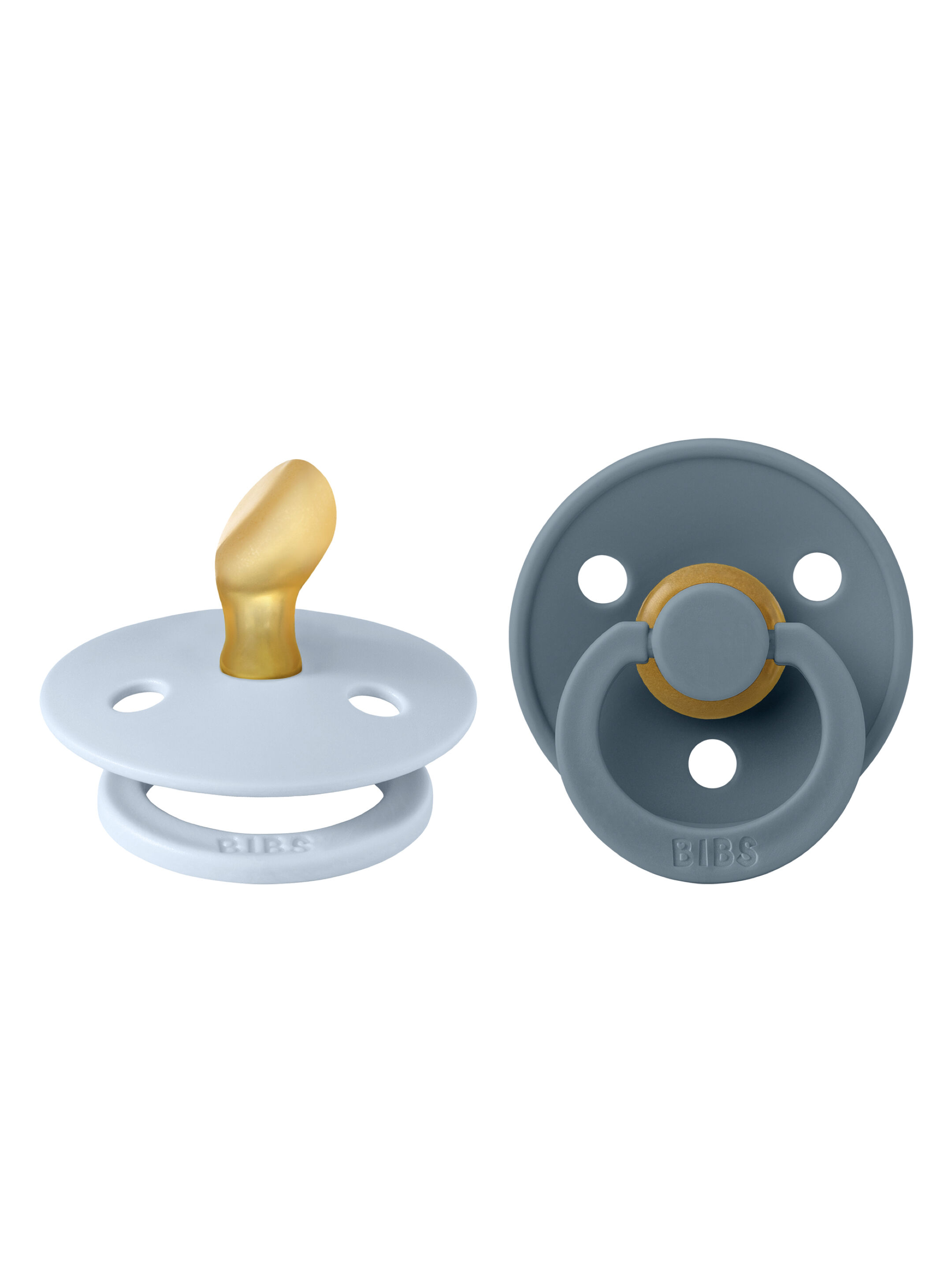 Bibs Colour 2 PACK Latex S2 - Anatomical Baby Blue/Petrol (6+ months) image number 2