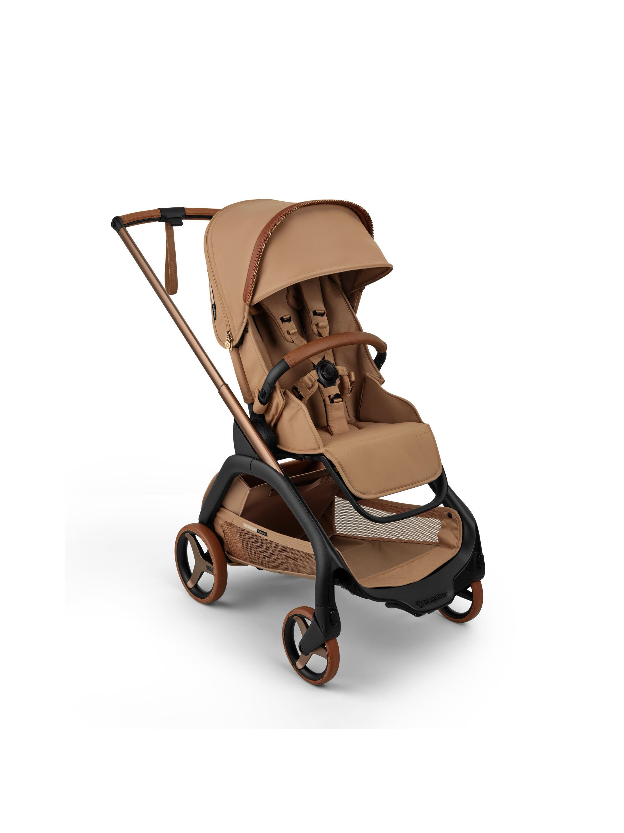 Bugaboo X StellaMcCartney Dragonfly Plus seat/bassinet complete ME Tobacco Brown image number 2
