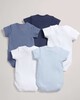 5 pack Mix Short Sleeve Bodysuits Blue- 12-18 months image number 2